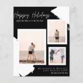 お得なホリデー フォト カード アブストラクト モダン (正面)