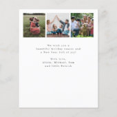 お得なマルチ写真 メリークリスマス ホリデーカード チラシ (裏面)