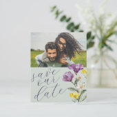 お得な日付を保存するワイルドフラワーの写真の結婚式 (スタンド正面)