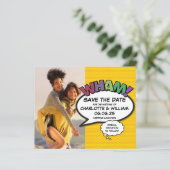お得な楽しいフォトウェディングSave the Date (スタンド正面)