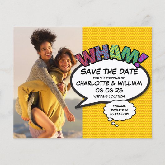 お得な楽しいフォトウェディングSave the Date (正面)