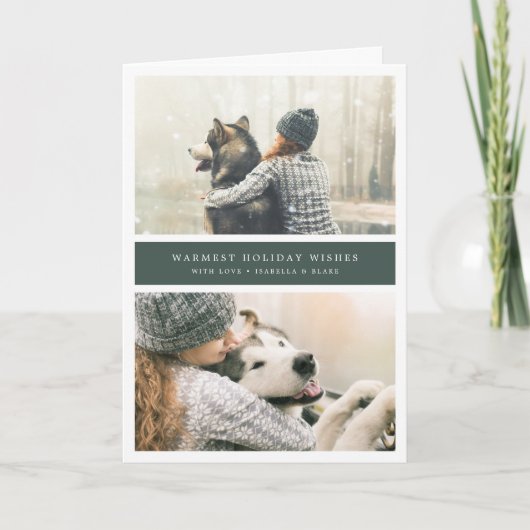 お得な2枚折りホリデーカード シーズンカード (正面)