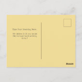 お得前こモダンの感動的引用文カスタム ポストカード (裏面)