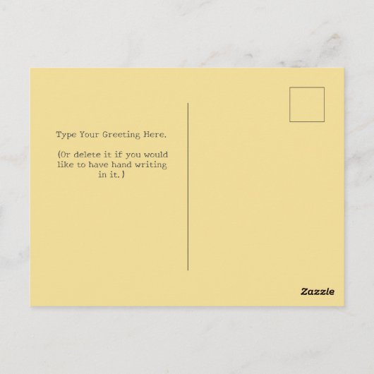 お得前こモダンの感動的引用文カスタム ポストカード (裏面)