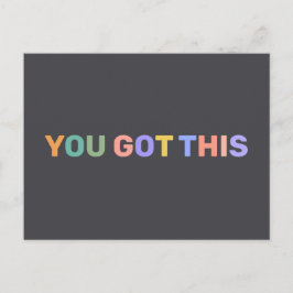 お得前こモダンの感動的引用文カスタム ポストカード