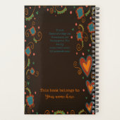 お得前こ感動的のカラフルフォーク プランナー手帳 (裏面)