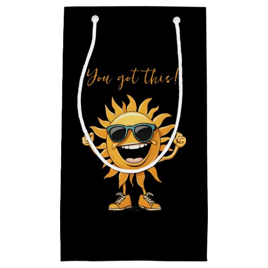 お得前のおもしろい太陽はサングラス スモールペーパーバッグ (正面)