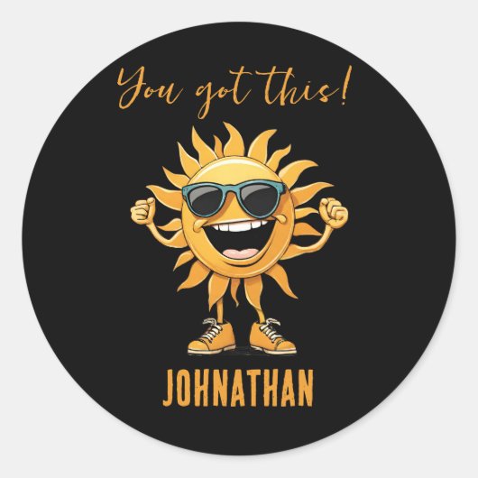お得前のおもしろい太陽はサングラス ラウンドシール (正面)