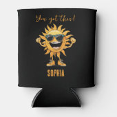 お得前のおもしろい太陽はサングラス 缶クーラー (正面)