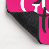 お得前やる気を起こさせる引用文はっきりしたタイポグラフィ マウスパッド (コーナー)