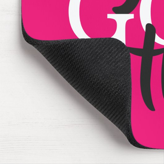 お得前やる気を起こさせる引用文はっきりしたタイポグラフィ マウスパッド (コーナー)