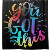 お得前感動的は星だ シャワーカーテン (正面)