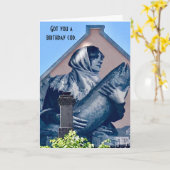 お得前誕生日タラ折りカード カード (黄色い花)