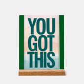 お得前 アクリルサイン (正面)