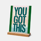 お得前 アクリルサイン (傾斜)