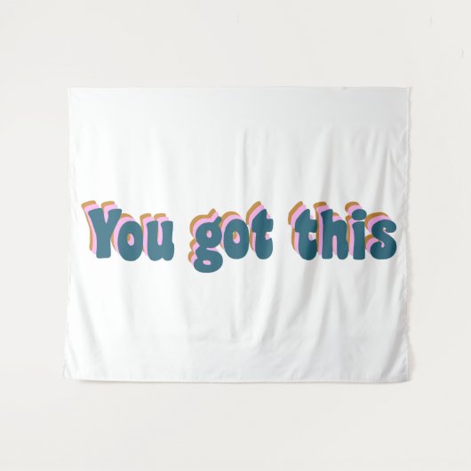 お得前 |励ましやる気を起こさせる引用文 タペストリー (正面(横))