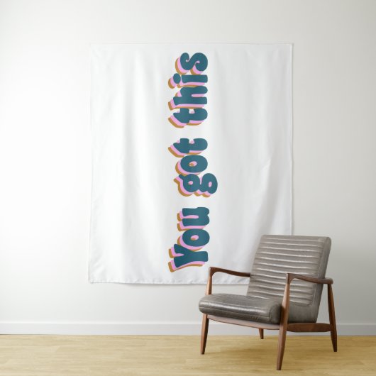 お得前 |励ましやる気を起こさせる引用文 タペストリー (インサイチュ)