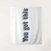 お得前 |励ましやる気を起こさせる引用文 タペストリー (正面)