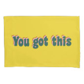 お得前 |励ましやる気を起こさせる引用文 枕カバー (正面)