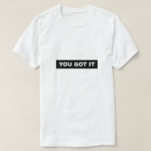 お得前 Tシャツ (デザイン正面)