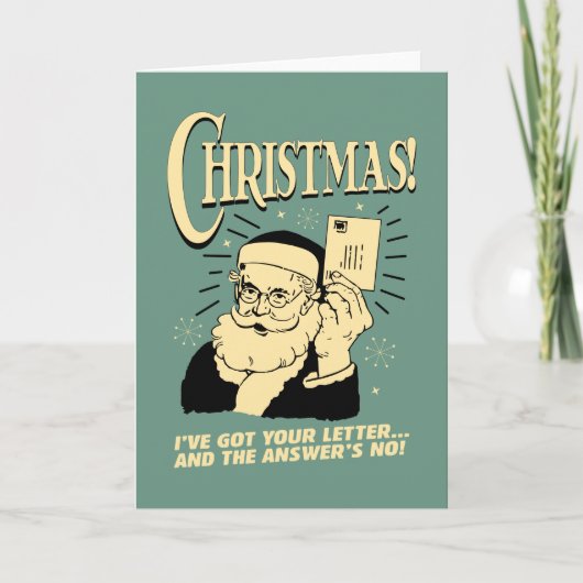 お得手紙…答えはノー シーズンカード (正面)