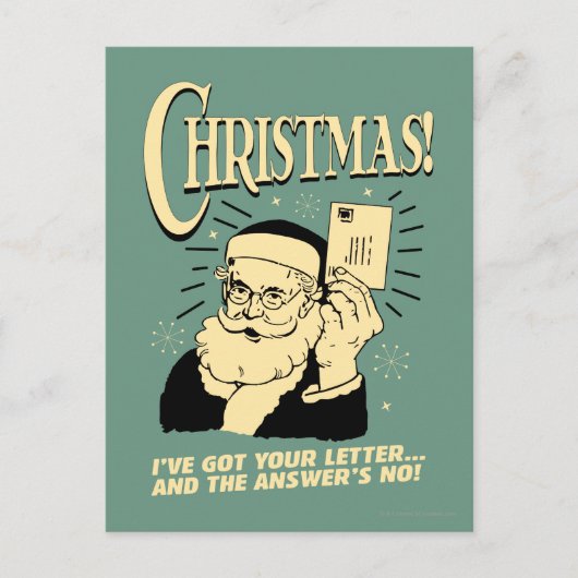 お得手紙…答えはノー シーズンポストカード (正面)