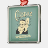 お得手紙…答えはノー メタルオーナメント (左)