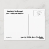 お忍びの口ひげ&グラスはがき ポストカード (裏面)