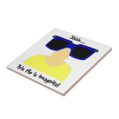 お忍びの口ひげ&グラスタイル タイル (側面)