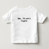 お忍びの口ひげ&グラス幼児Tシャツ トドラーTシャツ (裏面)