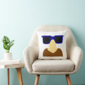 お忍びの口ひげ&メガネ枕 クッション (椅子)