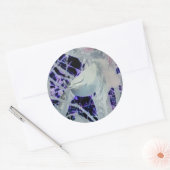 お忍びの鳥ステッカー ラウンドシール (封筒)