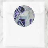 お忍びの鳥ステッカー ラウンドシール (バッグ)