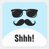 お忍びブルーのサプライズパーティーシーッ!シール スクエアシール (正面)