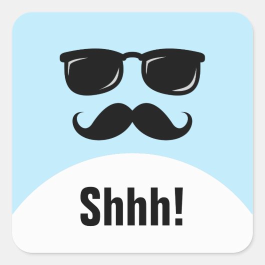 お忍びブルーのサプライズパーティーシーッ！シール スクエアシール (正面)