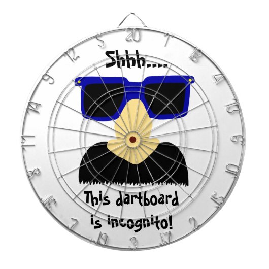 お忍び口ひげ&グラスダーツボード ダーツボード (正面)