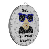 お忍び口ひげ&グラスダーツボード ダーツボード (正面左)