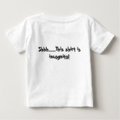お忍び口ひげ&グラスベビーオーガニッククリーパー ベビーTシャツ (裏面)