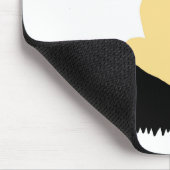 お忍び口ひげ&グラスマウスパッド マウスパッド (コーナー)