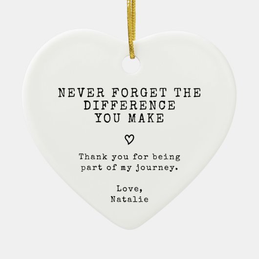 お忘れ前が作った違いは無い セラミックオーナメント (正面)