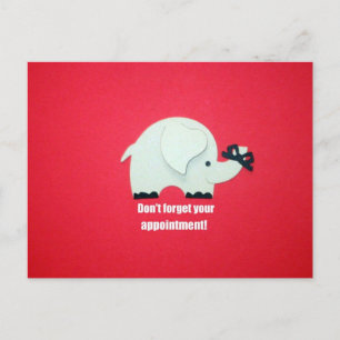 お忘れ前のアポイントメントを！ ポストカード