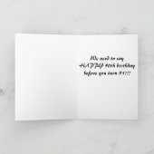 **お急ぎください。PIGGY *50th*誕生日* カード (内部)