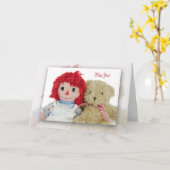 お恋しく思人形 カード (黄色い花)