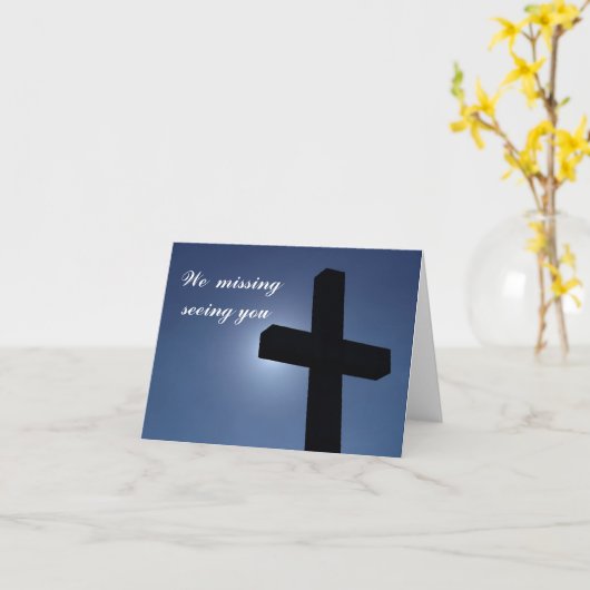 お恋しく思会い… カード (黄色い花)