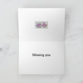 お恋しく思前のパズルはカードの上の断片 サンキューカード (内部)