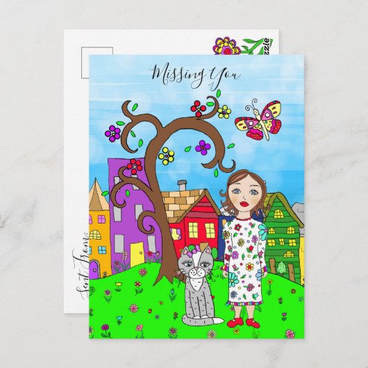 お恋しく思前の愛お洒落情 ポストカード (正面/裏面)