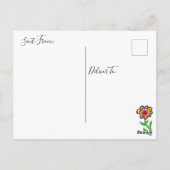 お恋しく思前の愛お洒落情 ポストカード (裏面)