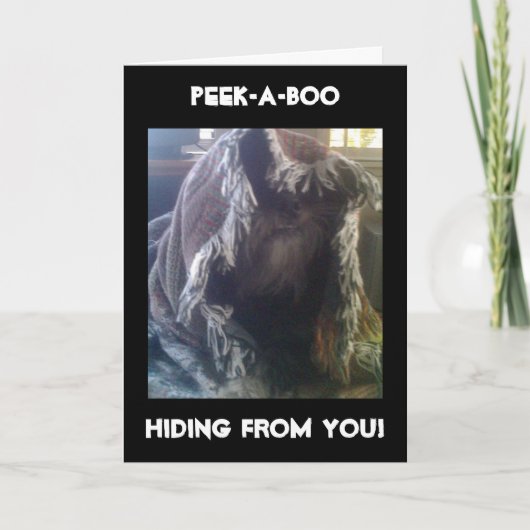 お恋しく思前の誕生日恥 カード (正面)