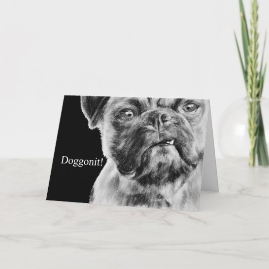 お恋しく思前は汚い犬を汚す カード (正面)