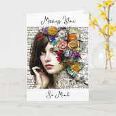 お恋しく思前は カード (黄色い花)